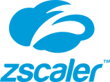 Blue logo for zscaler that has a cloud with a Z in it.